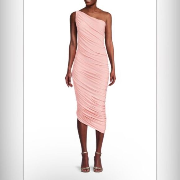 NORMA KAMALI Diana Ruched Midi Dress - Picture 4 of 9